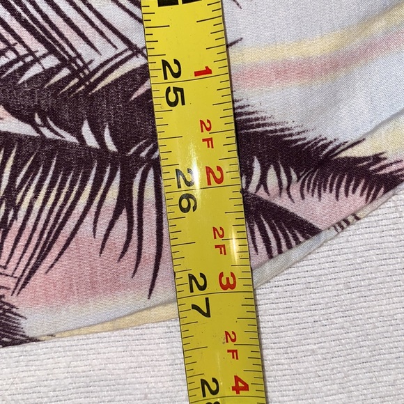 Sun Stylin men’s vintage tropical print short sleeve button down shirt size M - Picture 3 of 7